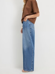 River Island Blue Oversized Barrel Leg Jeans - Image 4 of 4