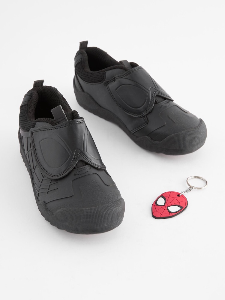 Noir - Chaussures à une bride Spider-Man™ pour l'école - Image 1 of 6