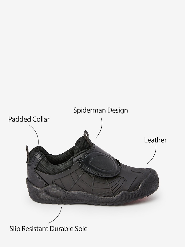Noir - Chaussures à une bride Spider-Man™ pour l'école - Image 6 of 6