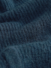 Navy Blue Funnel Neck Cardigan (3-16yrs) - Image 4 of 4
