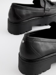 Black Signature Leather Chunky Tassel Loafers - Image 10 of 10