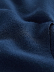 Navy Blue Quarter Zip Knitted Hoodie (3-16yrs) - Image 4 of 4