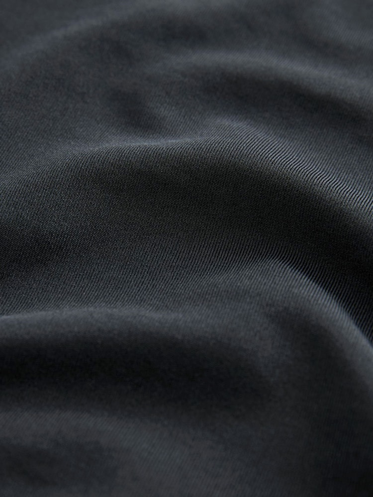 Black Slinky Double Layer Racer Neck Bodysuit - Image 6 of 6