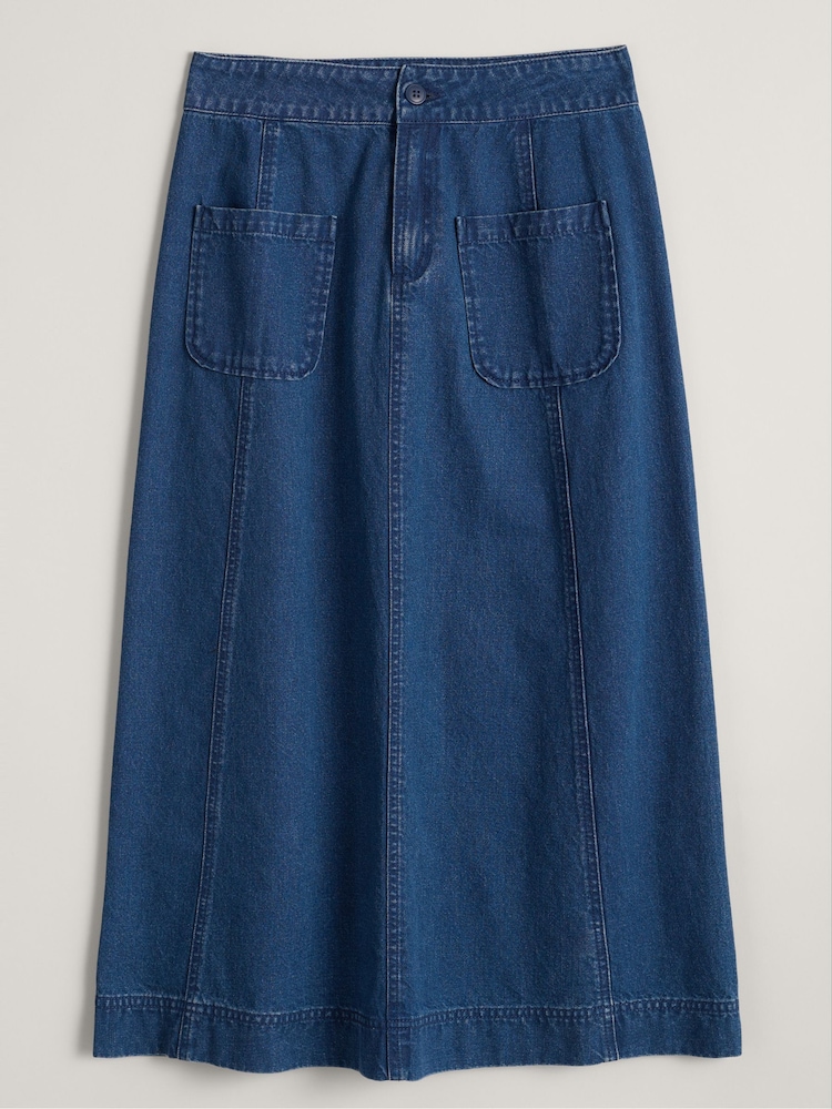 Seasalt Cornwall Dusk Journey Midi Skirt - Image 4 of 5