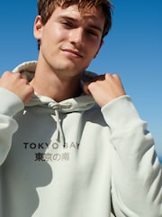 Sage Green Printed Graphic Sweatshirt - Image 3 of 7