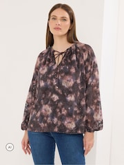 Star by Julien MacDonald Trykt Jacquard-bluse - Bilde 1 av 6