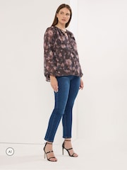 Star by Julien MacDonald Trykt Jacquard-bluse - Bilde 2 av 6