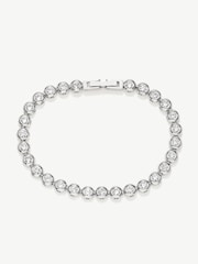 D.Louise Silver Tone Classic Bezel Tennis Bracelet - Image 1 of 2