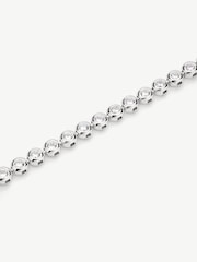 D.Louise Silver Tone Classic Bezel Tennis Bracelet - Image 2 of 2
