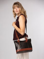 Conkca Black 'Elm' Leather Tote & Shoulder Bag - Image 1 of 7