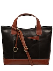 Conkca Black 'Elm' Leather Tote & Shoulder Bag - Image 4 of 7