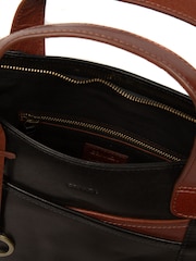 Conkca Black 'Elm' Leather Tote & Shoulder Bag - Image 6 of 7
