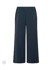 Yours Curve Blue Wide Leg Trousers - Image 6 of 6