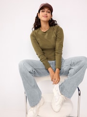 Grey Baggy Wide Leg Jeans - Image 1 of 5