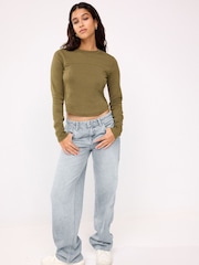 Grey Baggy Wide Leg Jeans - Image 2 of 5