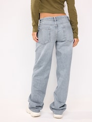 Grey Baggy Wide Leg Jeans - Image 3 of 5