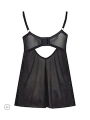 Yours Curve Black Lace Babydoll Basques - Image 6 of 6