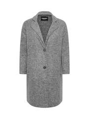 Yours Curve Grey Luxury Button Pocket Jacket - Image 5 of 5