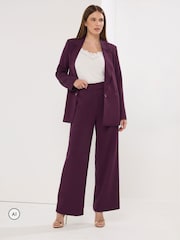 Lila - Star by Julien MacDonald Weites Bein Tailored Hosen - Bild 1 von 5