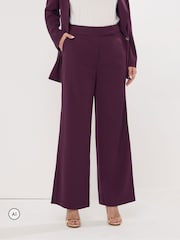 Lila - Star by Julien MacDonald Weites Bein Tailored Hosen - Bild 2 von 5