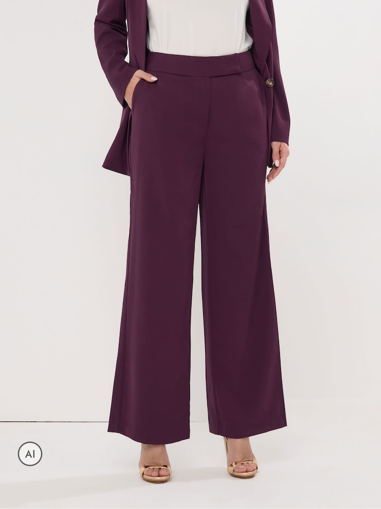 Lila - Star by Julien MacDonald Weites Bein Tailored Hosen - Bild 2 von 5 Lila - Star by Julien MacDonald Weites Bein Tailored Hosen - Bild 2 von 5