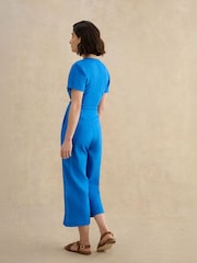 Hobbs Sapphire Blue Evie Linen Jumpsuit - Image 2 of 4