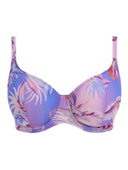 Freya Purple Cassis Miami Sunset Underwire Plunge Bikini Top - Image 4 of 4