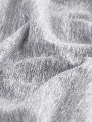 Grey Wide Neck Cap Sleeve Slub T-Shirt - Image 7 of 7