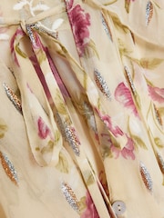 River Island Brown Printed Ruffle Blouse - Image 4 of 4