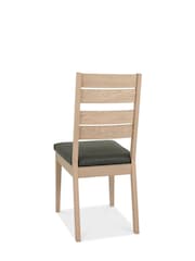 Bentley Designs Natural Set Of 2 Oakham Faux Leather Dining Chairs - Image 5 of 5