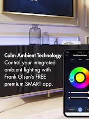 Frank Olsen Black Elevate Smart LED TV Stand - Image 11 of 12