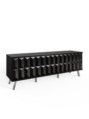 Frank Olsen Black Elevate Smart LED TV Stand - Image 3 of 6