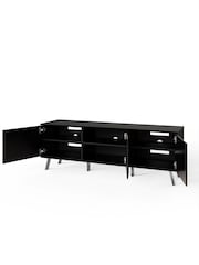 Frank Olsen Black Elevate Smart LED TV Stand - Image 5 of 6