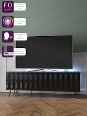 Frank Olsen Black Elevate Smart LED TV Stand - Image 7 of 7