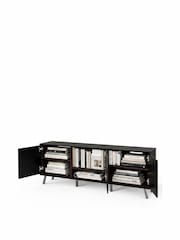 Frank Olsen Black Elevate Smart LED TV Stand - Image 9 of 12