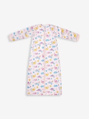 JoJo Maman Bébé Pink Dino 3.5 Tog Toddler Sleeping Bag - Image 1 of 3