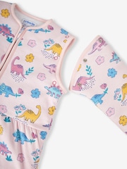 JoJo Maman Bébé Pink Dino 3.5 Tog Toddler Sleeping Bag - Image 3 of 3