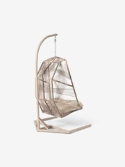 MADE.COM Oatmeal Mix Copa Garden Hanging Egg Chair - Image 2 of 3