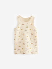 Neutral Cars 100% Cotton Printed Vests 3 Pack (1.5-8yrs) - Image 4 of 6