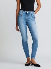Mid Blue Low Skinny Jeans - Image 4 of 7