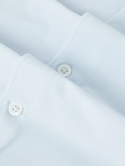Reiss Soft Blue Voyager Regular Fit Travel Shirt - Image 9 of 9