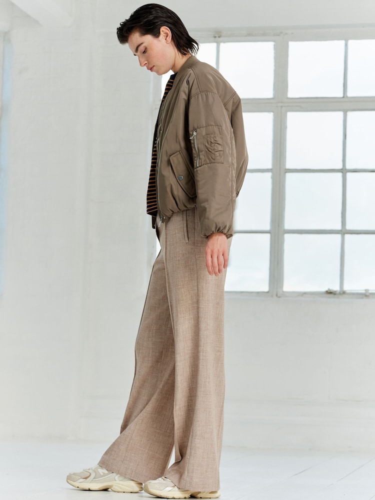 Maulwurfbraun - Jacke im Bomber-Stil - Bild 2 von 7