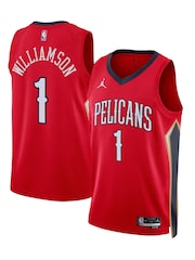 Nike Red New Orleans Pelicans Jordan Statement Edition Swingman Jersey - Zion Williamson Unisex - Image 1 of 3