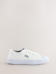 Gap White Houston Low Top Canvas Trainers - Image 1 of 5