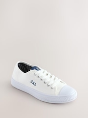 Gap White Houston Low Top Canvas Trainers - Image 2 of 5