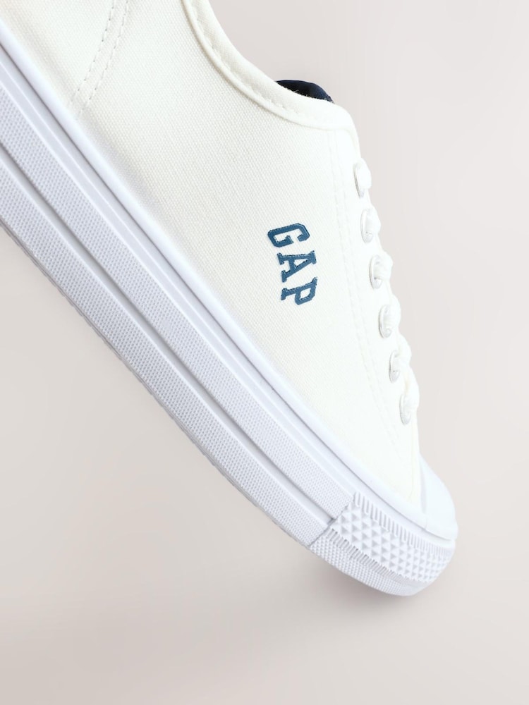 Gap White Houston Low Top Canvas Trainers - Image 5 of 5