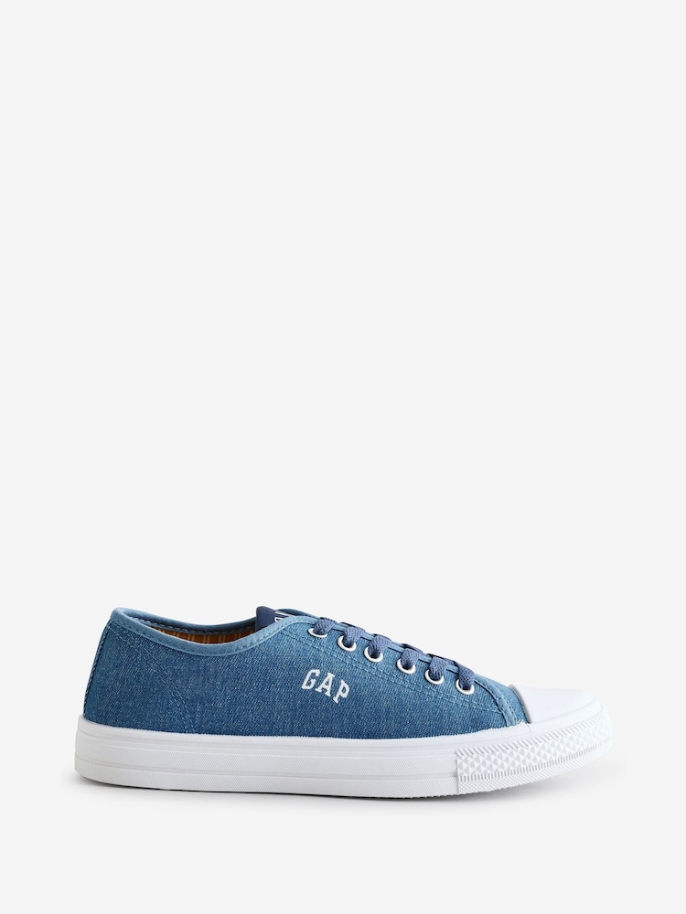 Gap Blue Houston Low Top Canvas Trainers - Image 1 of 5
