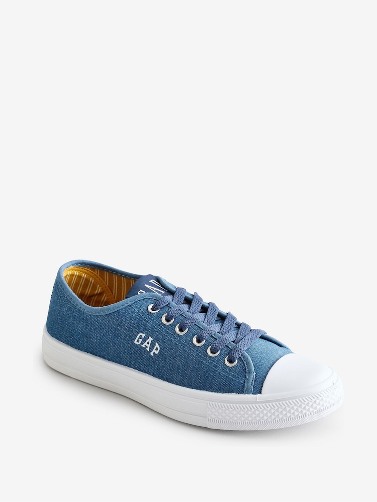 Gap Blue Houston Low Top Canvas Trainers - Image 2 of 5