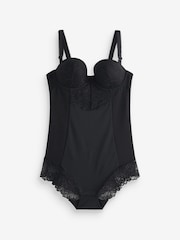 Black Firm Tummy Control Cupped Lace Body - Image 7 of 7