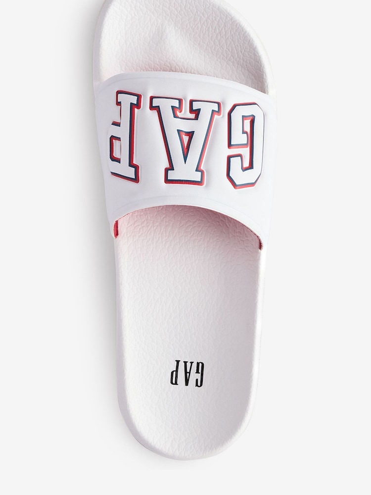 Gap White Austin Logo Sliders - Image 3 of 6
